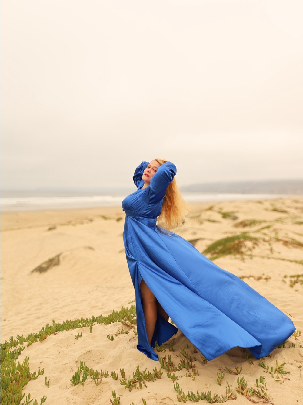 Flowing Royal Blue Flying Dress